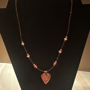 Artisan Heart Pendant Necklace